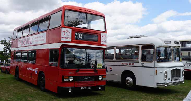Royal Blue Bristol RELH6G ECW 2380 & Hampshire Buses Leyland Olympian ECW 3835